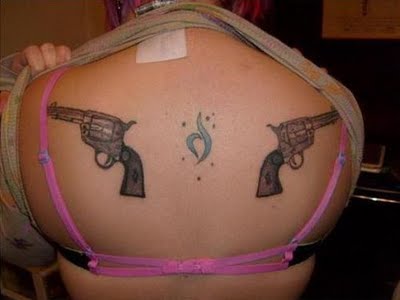 Tattoo Ideas Quotes on gun tattoos for girls 