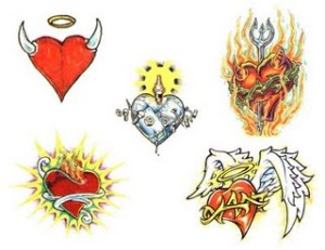 heart tattoo beauty designs